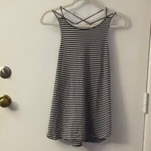 Calia by Carrie Underwood Women's M Spaghetti Strap Striped Tank Top Activewear